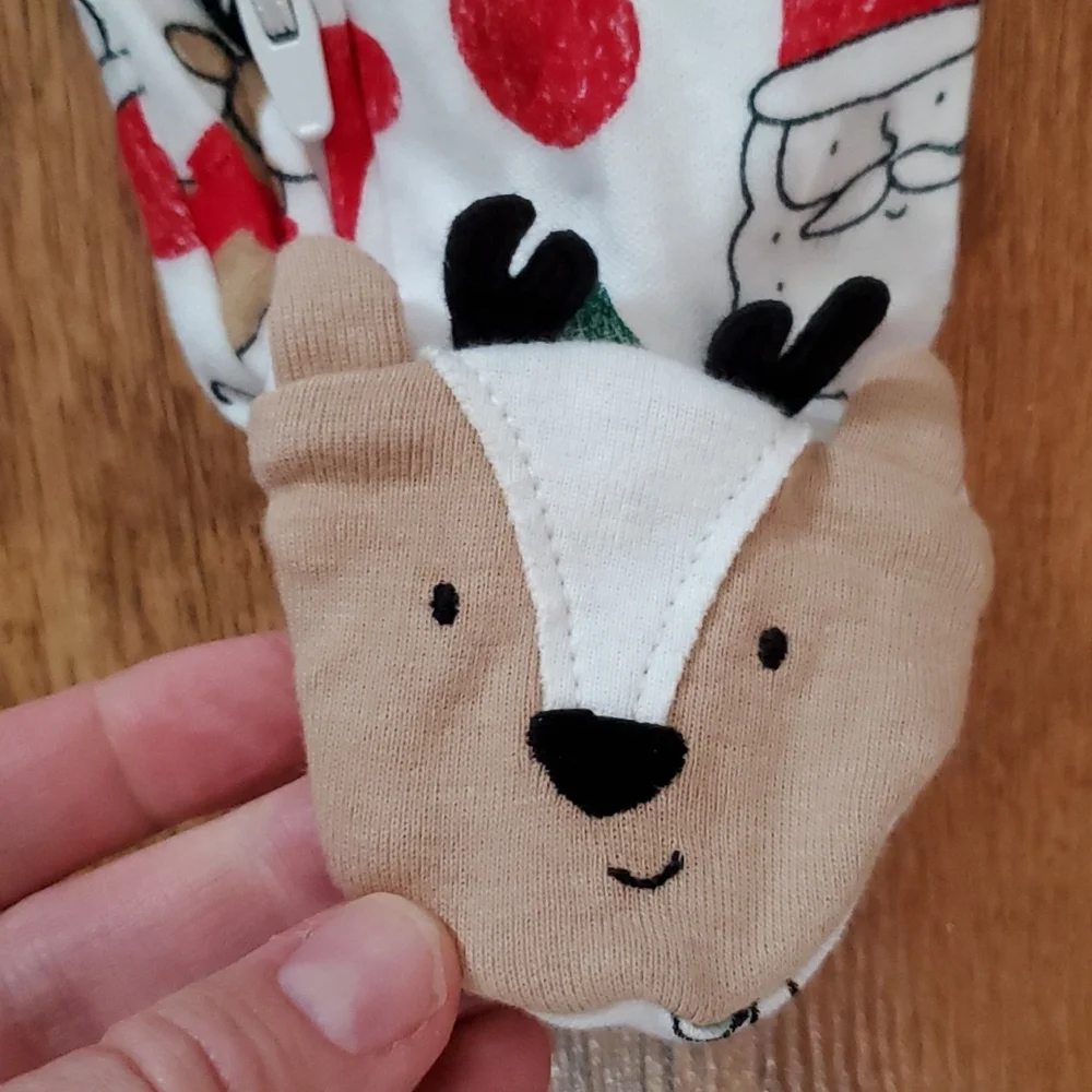 Carter's NWT Just‎ One You Christmas Reindeer Footie Outfit with Hat
